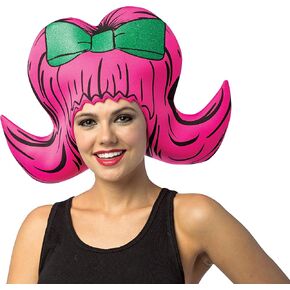 Rasta Imposta Adult Pink Foam Bouffant Headpiece