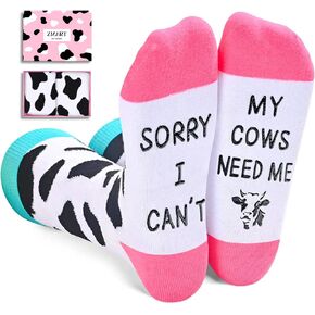 Zmart Christmas Funny Socks Goose Socks Cat Dog Socks Rubber Duck Socks Men, Cow Chicken Gifts Cat Mom Gifts Women