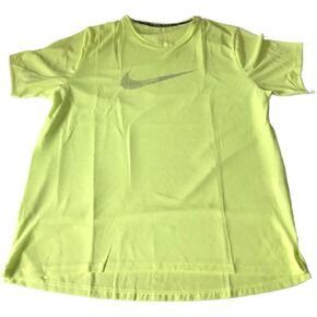 Nike Mens Dri-Fit Running Division GX Miler Short Sleeve Shirt L Green