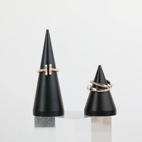 GemeShou 2 قطعة عرض خاتم ذهبي للبيع، حلقة عرض المجوهرات لحفل الزفاف، منظم تخزين مخروطي حلقي، حامل خاتم الزفاف للحامل الليلي 【حامل خاتم ذهبي 2 قطعة ارتفاع 2 بوصة و3.1 بوصة】 in Kuwait