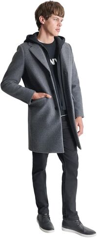 DKNY Men's Water Resistant Wool Cold Weather Casual Jacket in Saudi Arabia