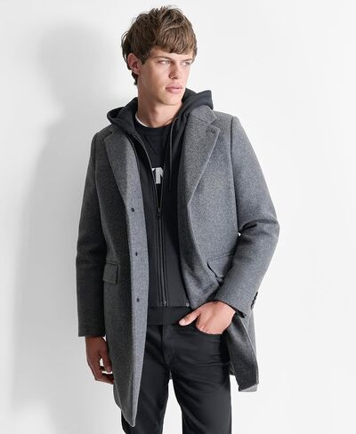 DKNY Men's Water Resistant Wool Cold Weather Casual Jacket in Saudi Arabia