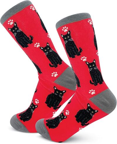 E&S Imports Pet Lover Socks - All Season - One Size Fits Most - for Women and Men – Cat and Dog Gifts in Kuwait