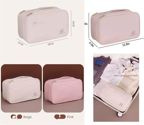 Travel Underwear Organizer Bag Multifunctional Travel Bra Underwear Storage Bag Portable Socks Lingerie Pouch,Bear in Kuwait
