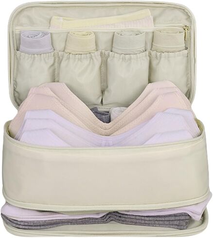 Travel Underwear Organizer Bag Multifunctional Travel Bra Underwear Storage Bag Portable Socks Lingerie Pouch,Bear in Kuwait