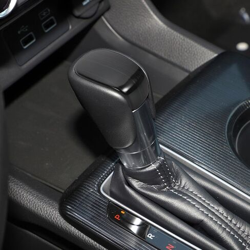 غطاء مقبض ناقل الحركة من الفولاذ المقاوم للصدأ من TOMALL متوافق مع Honda Civic 11th 2022 2023 غطاء رافعة تروس لوحة ناقل الحركة لملحقات وحدة التحكم المركزية الداخلية للسيارة (أسود مصقول) in Kuwait