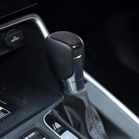 غطاء مقبض ناقل الحركة من الفولاذ المقاوم للصدأ من TOMALL متوافق مع Honda Civic 11th 2022 2023 غطاء رافعة تروس لوحة ناقل الحركة لملحقات وحدة التحكم المركزية الداخلية للسيارة (أسود مصقول) in Kuwait