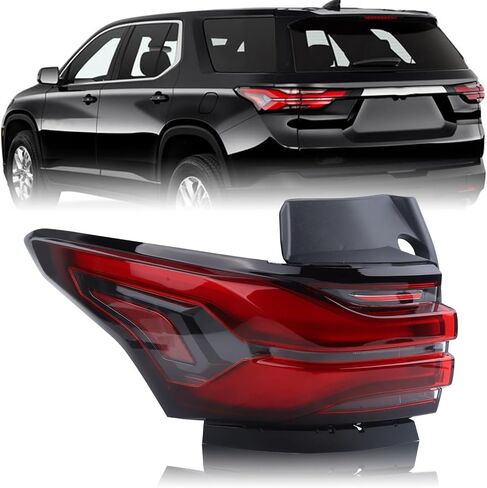 Outer LED Tail Light Rear Lamp Assembly Fit for 2022 2023 2024 Chevrolet Traverse Left Driver Side 86785340 85133095 GM2804151 2874100 166-11907L in Saudi Arabia