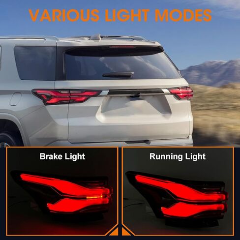 Outer LED Tail Light Rear Lamp Assembly Fit for 2022 2023 2024 Chevrolet Traverse Left Driver Side 86785340 85133095 GM2804151 2874100 166-11907L in Saudi Arabia