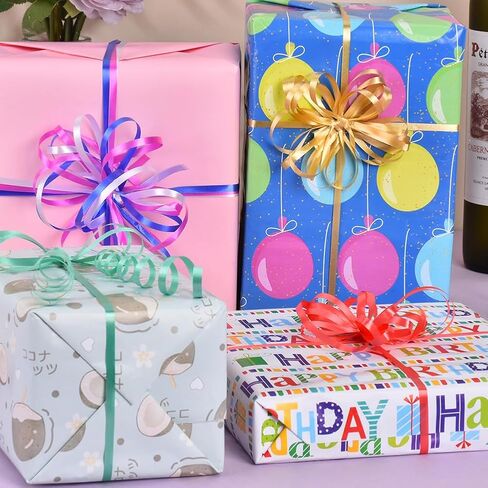 3 Rolls Sparkling Curling Ribbon, Mardi Gras Curling Ribbon for Gift Wrapping Carnival Party Decorations Craft Bouquet,Wedding,Floral Arrangement 02 Purple,Green,Gold 3/16 Inch in Kuwait