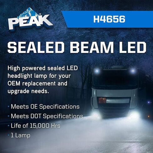 PEAK H4656 شعاع مختوم 6000K LED المصباح in Kuwait