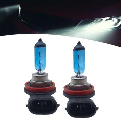2 PCS H1 Automotive Halogen Bulbs, High Brightness Car Light Bulb, 12V Ultra White Light Anti-fog Bulb, Car Halogen Bulb Replacement Parts, Universal for Most Cars (White) in Kuwait