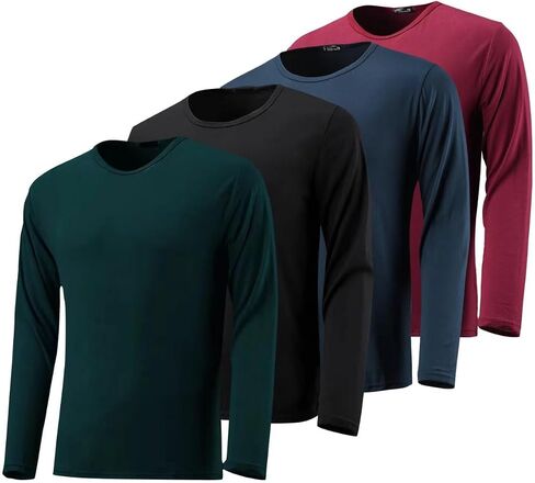 4 Pack Mens Gym Shirts for Men Workout Tshirts Shirts for Men Pack, Men's Athletic Shirts & Tees, Dri Fit Shirts for Men (Set A,Medium) in Saudi Arabia