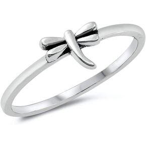 Classic Simple Dragonfly Nature Garden Ring New .925 Sterling Silver Band Sizes 4-10