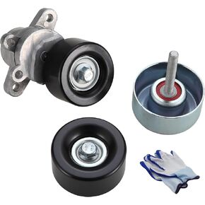 90K-39155 (3PCS 39155+36356+36357) Serpentine Belt Drive Component Kit Without Belt Fit For Nissan Altima 07-12/Maxima 09-15/Teana 10-12 OE# DBK070669