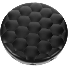 STOBAZA 13 Inch Bar Stool Seat Replacement Stool Replacement Seat Cushions, Round Stool Seating Part PU Stool Chair Seats Padded Foam Universal Standard Size - Black