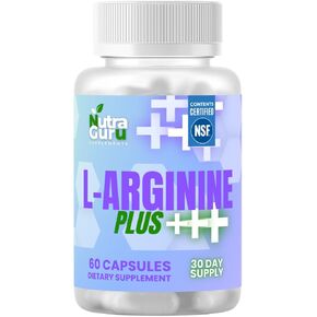 L-Arginine Plus - Non-GMO Blend of L-Arginine & L-Citrulline, 60 Capsules | Premium Wellness & Fitness Support
