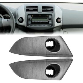 Center Dashboard Air Vent Radio Bezel Cover Strip Trim, Fits for 2006-2012 Base Limited EV Sport Select Models, Dash Vent Trim Replaces 55413-42070-B0 55412-42060-B0