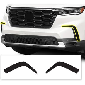 BOGAR TECH DESIGNS for Honda Pilot 2023+ Front Chrome Delete Overlay, Gloss Black
