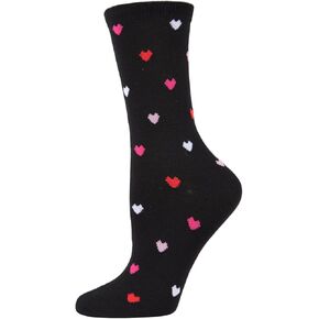MeMoi Delicate Hearts Rayan Blend Crew Socks