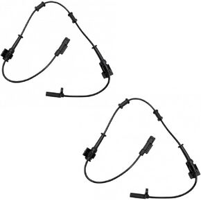 TRQ Front ABS Wheel Speed Sensor Set Compatible with 2011-2014 Chrysler 300 Dodge Challenger Charger