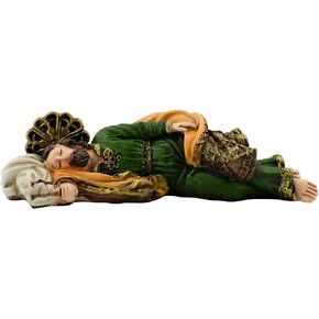 Sleeping Saint Joseph Statue | Beautiful Christian Décor | Great Catholic Gift for Father's Day, Housewarming, First Communion, Confirmation, Ordination, and Weddings (5" Long)