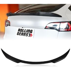 Real Carbon Fiber Spoiler Compatible with Tesla Model Y Trunk Spoiler 2020-2024 (MV Type)
