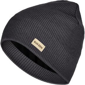 Sukeen Seepage Proof Beanie Hat for Women Men,Warm Skull Cap Soft Winter Cold Weather Knitted Hats for Daily Outdoor