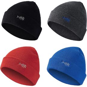 قبعات شتوية من BASSDASH قابلة للتمدد وناعمة ودافئة للرجال والنساء وخفيفة الوزن وأنيقة للجنسين بأساور، عبوة من 4 قطع in Kuwait