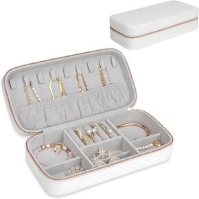 Travel Jewelry Box Jewelry Organizer for Travel Jewellery Organizers Box Jewelry Box for Women on Hallowmas Christmas Valentine's Birthday Black
