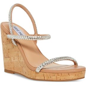Steve Madden Womens Udell Cork Slip On Wedge Sandals