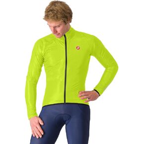 Castelli Men’s Squall Shell Jacket, Full Waterproof, Windproof Lightweight Reflective Jacket for Road Cycling & Gravel Biking