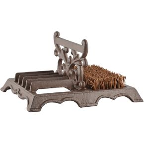 LH219 Boot Brush & Scraper, Brown
