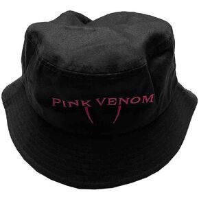 Blackpink Bucket Hat Pink Venom Logo Official Unisex Black Size Large/X-Large