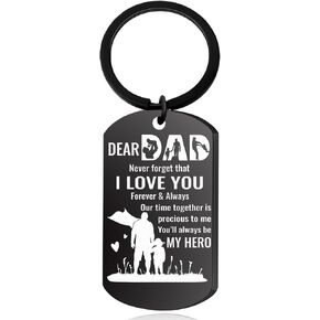 Adults Stocking Stuffers for Men Best Dads ever Birthday Gift from Daughter Son Cool Father's Day Presents Idea Love You Daddy Unique Birthday Key Chains for Mens