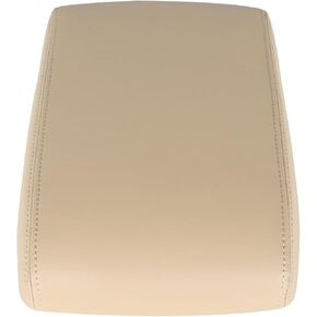 Beige Tan Leather Armrest Center Console Lid Skin Cover Replacement for 2008-2013 Toyota Highlander