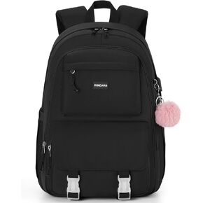 Backpacks for Girls, 15.6 Inch School Bag Cute Waterproof Laptop Bookbag Large College Backpack for Teen Women Students Anti Theft Travel Daypack, Pink