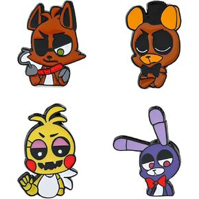 Anime Gaming Five Night 4 Piece Pins Fredy for Men Women