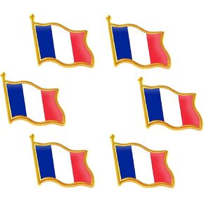 6/20/50/100 Pack Metal France Flag Lapel Pin Waving French Pins bulk Patriotic Badge Souvenir Gifts
