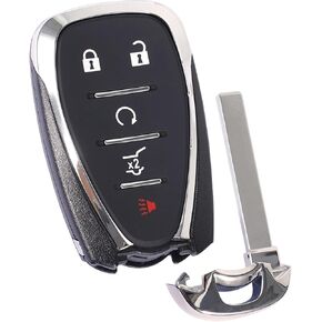 TOP-VIGOR Keyless Entry Remote Key Fob Replacement 433Mhz Compatible with SUV Chevrolet Camaro Cruze Malibu Traverse Blazer 2016 2017 2018 2019 2020 2021, ID46 Chip 5 Button for HYQ4EA 13529662