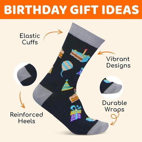 HAPPYPOP 12th Years Old Birthday Gifts for Boys - Socks for Tween Girls Age 12 in Gift Box, Presents for 12 Year Olds, 12 Yr Old Gift Ideas for Kids with Greeting Card in Saudi Arabia