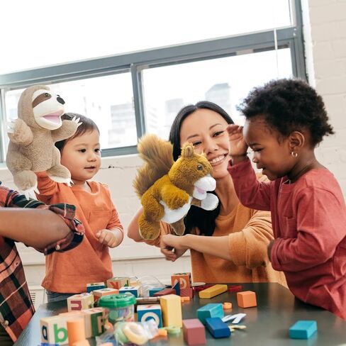 الدمى دمية اليد axolotl أفخم الدمى، لينة محشوة الحيوان لعب الدمى اليدوية للأطفال الذين تتراوح أعمارهم بين 4-8 قصة الدمى الحيوانية، دمية كبيرة مع دمية الفم المنقولة in Kuwait