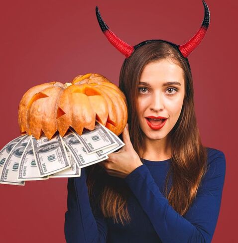 L'VOW Black Witch Demon Horns Headband Devil Headpiece Halloween Evil Headdress Costume in Kuwait