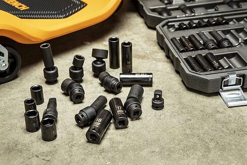 GEARWRENCH 44 Piece 1/2" Drive Standard & Deep SAE/MM Impact Socket Set - 89094 in Saudi Arabia