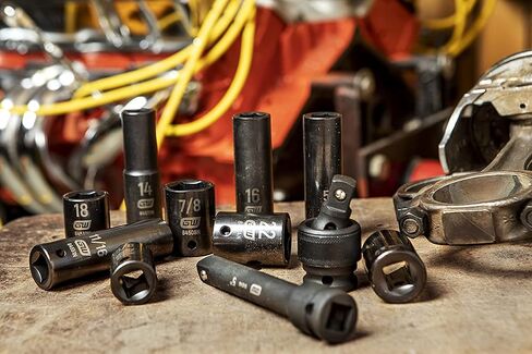 GEARWRENCH 44 Piece 1/2" Drive Standard & Deep SAE/MM Impact Socket Set - 89094 in Saudi Arabia
