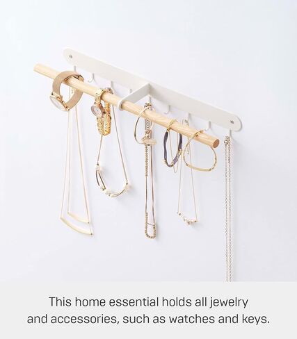 رف إكسسوارات الحائط من يامازاكي هوم 2513، مقاس واحد، أبيض in Kuwait