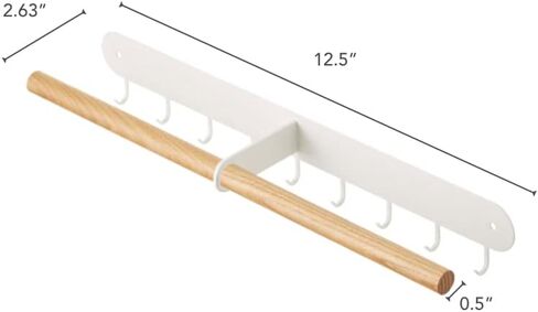 رف إكسسوارات الحائط من يامازاكي هوم 2513، مقاس واحد، أبيض in Kuwait