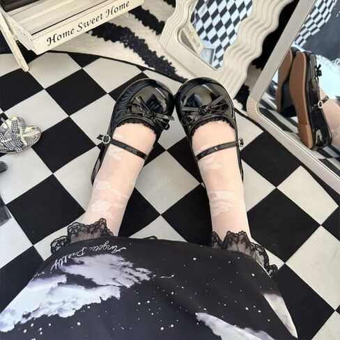 Lolita Shoes Cute Mary Jane Flats Dress Shoes Party Wedding for Girls in Saudi Arabia