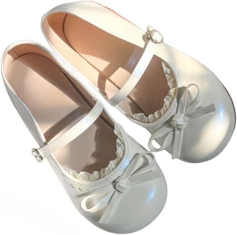 Lolita Shoes Cute Mary Jane Flats Dress Shoes Party Wedding for Girls in Saudi Arabia