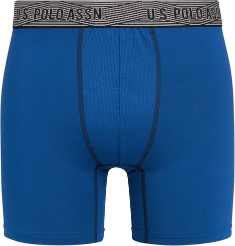 U.S. Polo Assn. Men's Boxer Briefs - 3 Pack Moisture Wicking Performance Underwear Boxers with Contour Fly Pouch (Sizes:S-XL) in Kuwait